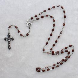 7*4mm Light Brown Wooden Rosary beads(CR241)