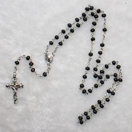 5mm catholic religious wooden rosary (CR244)