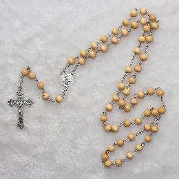 8mm  religious rose scented wood rosary beads(CR247)