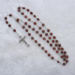 7mm rose catholic plastic rosary beads(CR259)