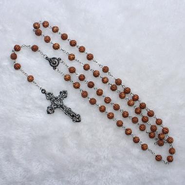 8mm Fashion Rosary beads pendant necklace (CR261)