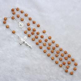 8mm pendant rosary beads necklace (CR262)