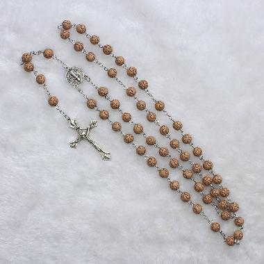 8mm handmade rose rosary bead chain (CR263)