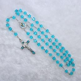 8mm Mary Rosary beads with crucifix (CR268)