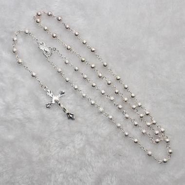 6mm Round shape metal rosary beads (CR277)