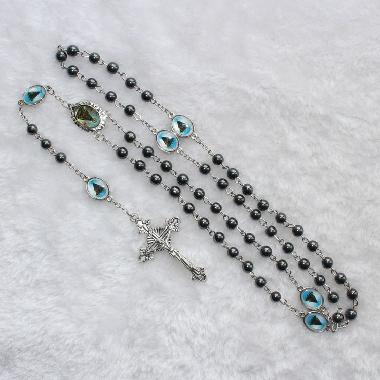 6mm Hematite Beads Chain Rosary beads(CR287)