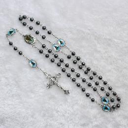 6mm Hematite Beads Chain Rosary beads(CR287)