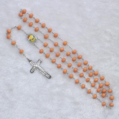 8mm Beads Pendant Rosaries Necklace For Gift (CR297)