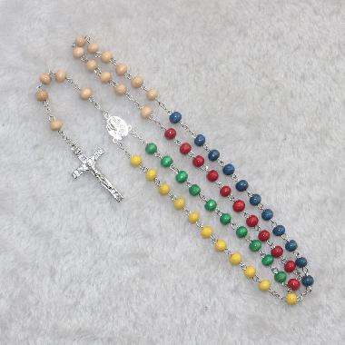 7mm missionary wooden rosary beads(CR327)